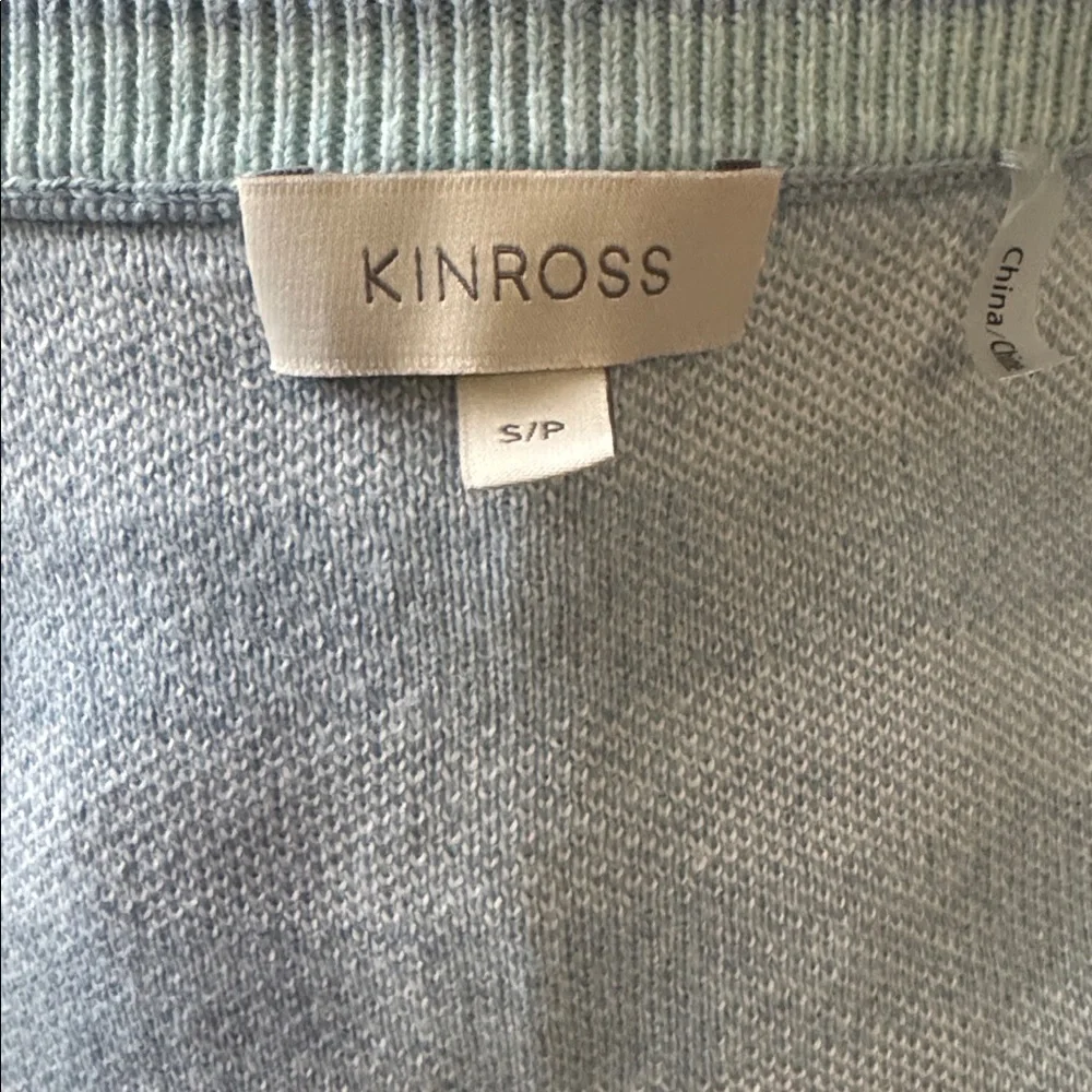 Kinross Gingham Cardigan NWOT 🩵 - Picture 2 of 8